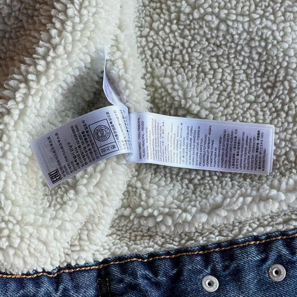 SALE! BUY or BUNDLE! NWOT Men’s Standard Denim Levi jacket, fleece lined. Sz L - Picture 9 of 12